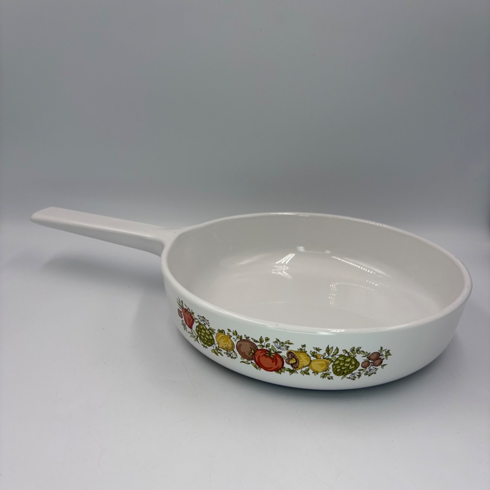 Corning Ware Rangetoppers Skillet 8.5" White Spice O' Life N-8 1/2-B NO Lid
